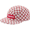 Supreme SS18 Checkerboard Camp Cap Red