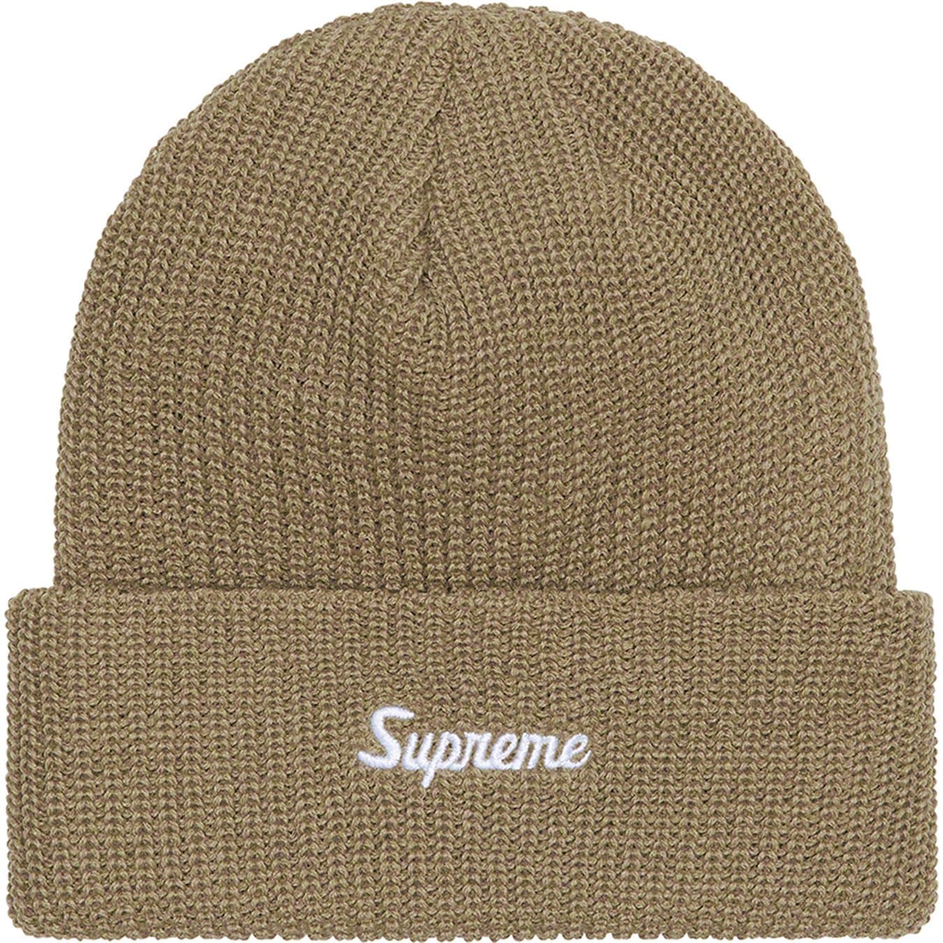 Supreme Loose Gauge Beanie Taupe