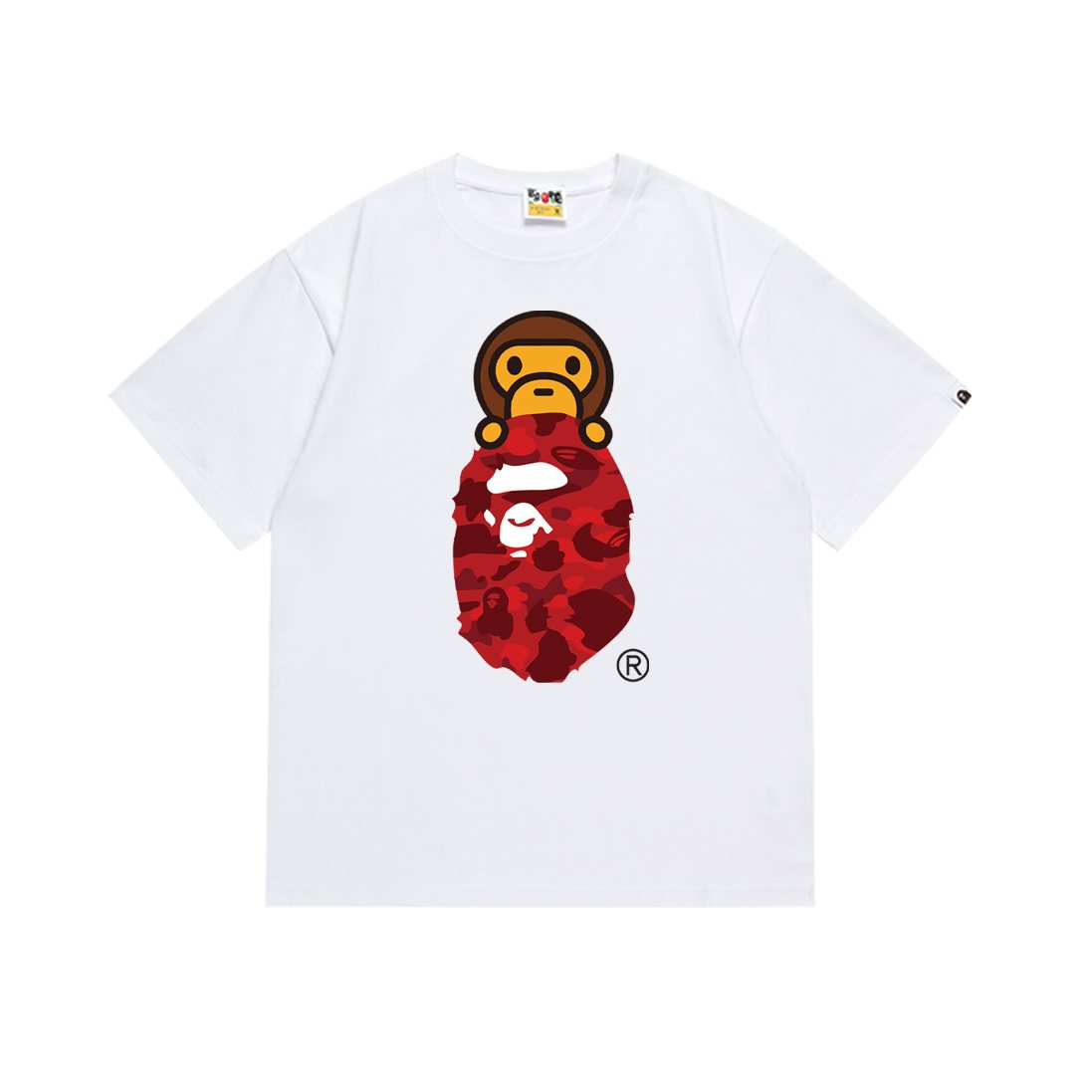 BAPE Camo Ape-Head Graphic T-Shirt — front
