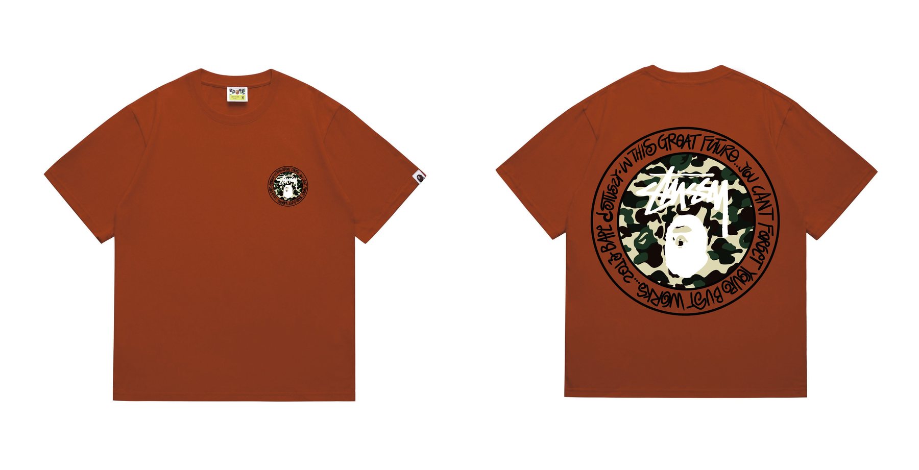 BAPE Circular Camo Graphic T-Shirt — comparison