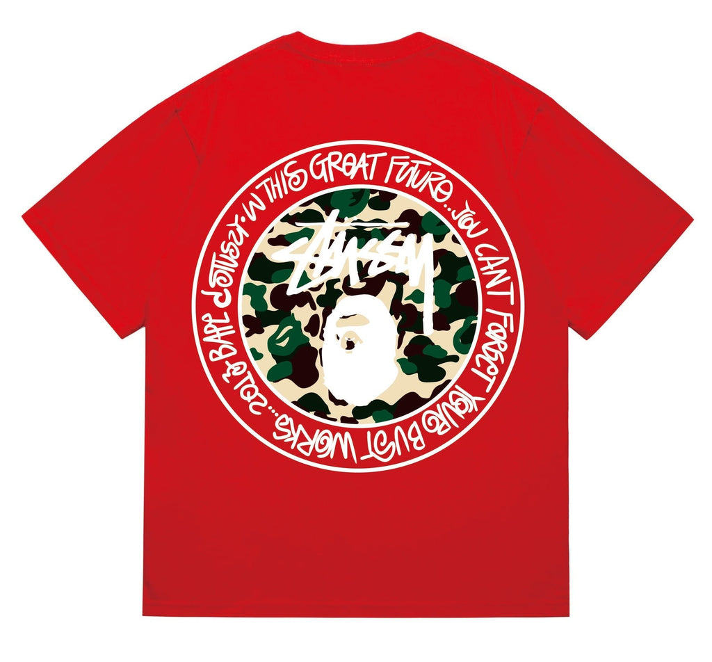 BAPE Circular Camo Ape Graphic T-Shirt — back