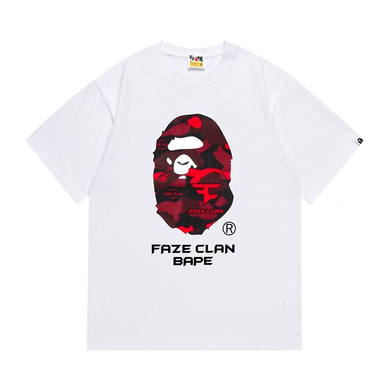 BAPE FaZe Clan Ape Head Graphic T-Shirt — front