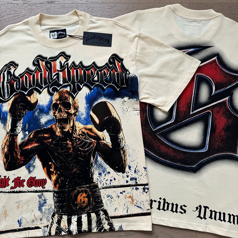 Godspeed Fight For Glory Boxer Graphic T-Shirt — context