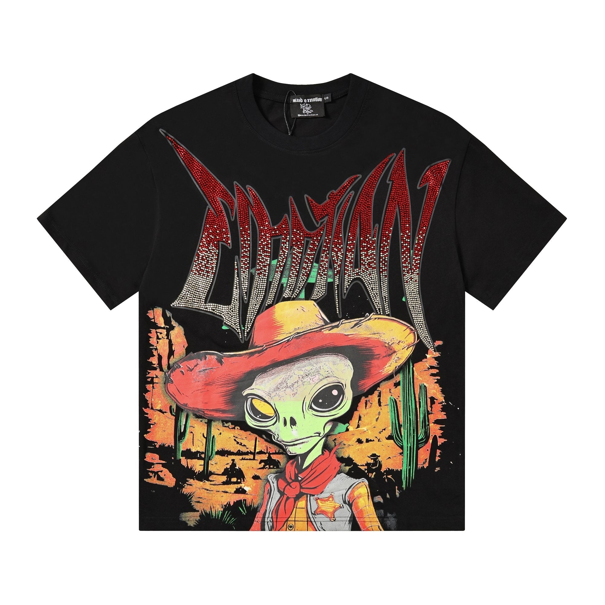 MIXED EMOTION Alien Cowboy Graphic T-Shirt — hero