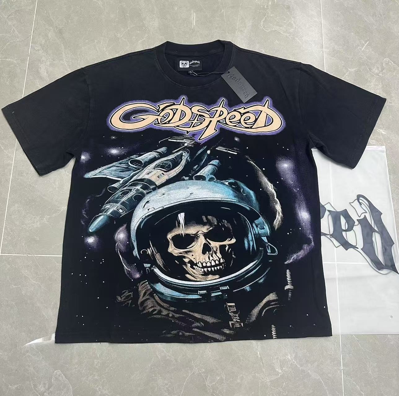 Godspeed Out of Many One Graphic T-Shirt — front