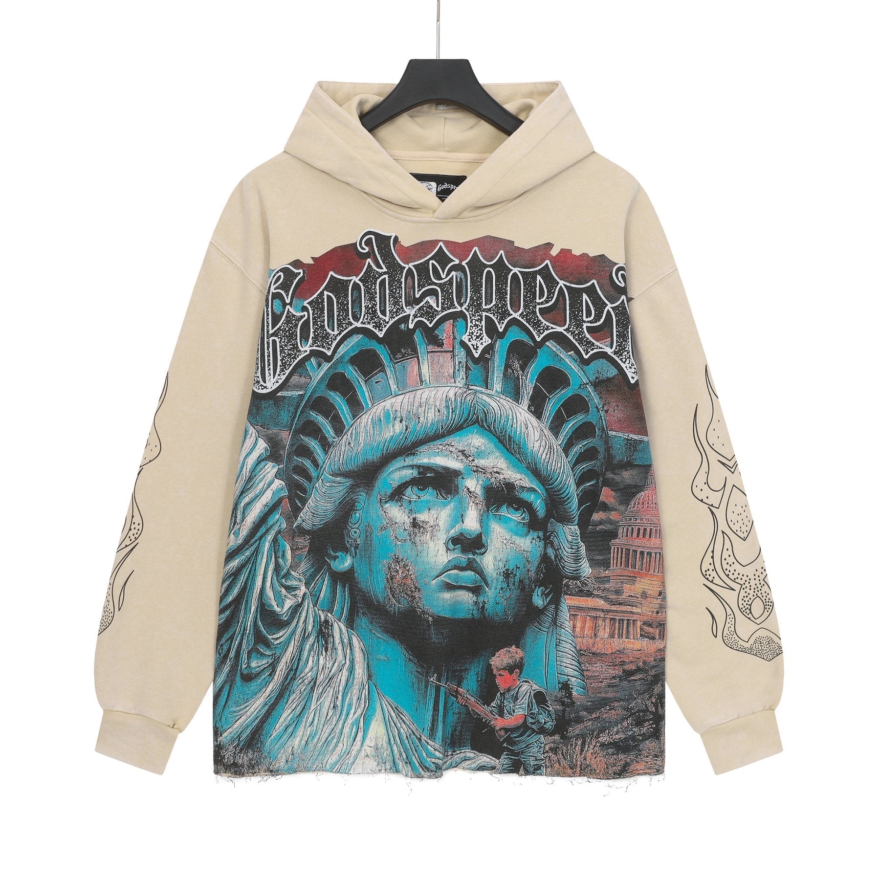 Godspeed Never End War Graphic Hoodie — front