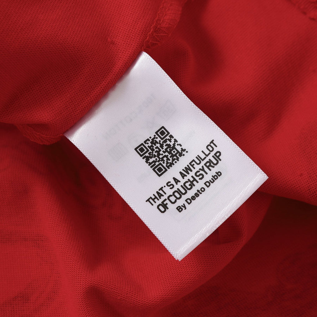THAT'S A AWFUL LOT OF COUGH SYRUP Bottle Graphic T-Shirt — hang_tag