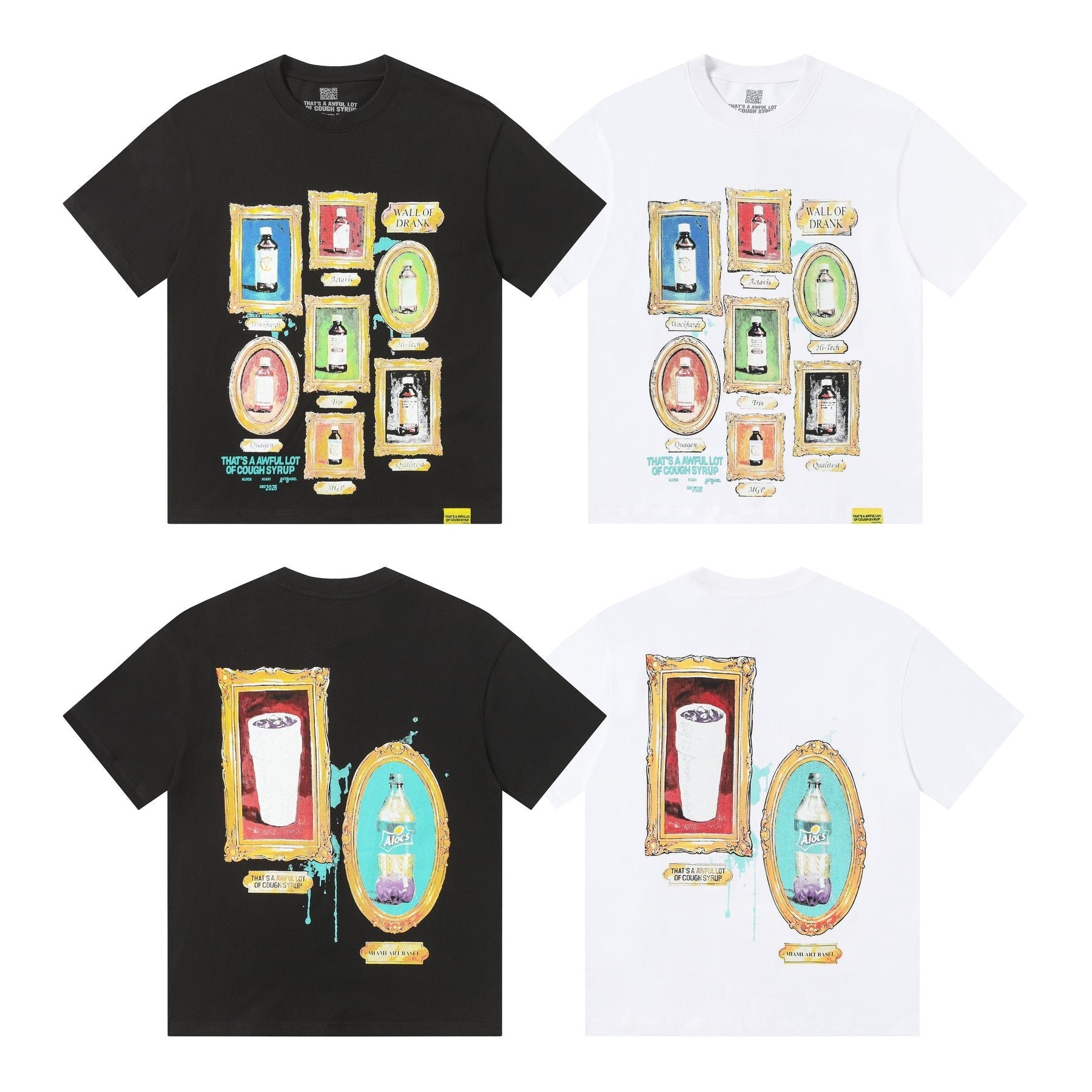 THAT'S A AWFUL LOT OF COUGH SYRUP Bottle Graphic T-Shirt — comparison