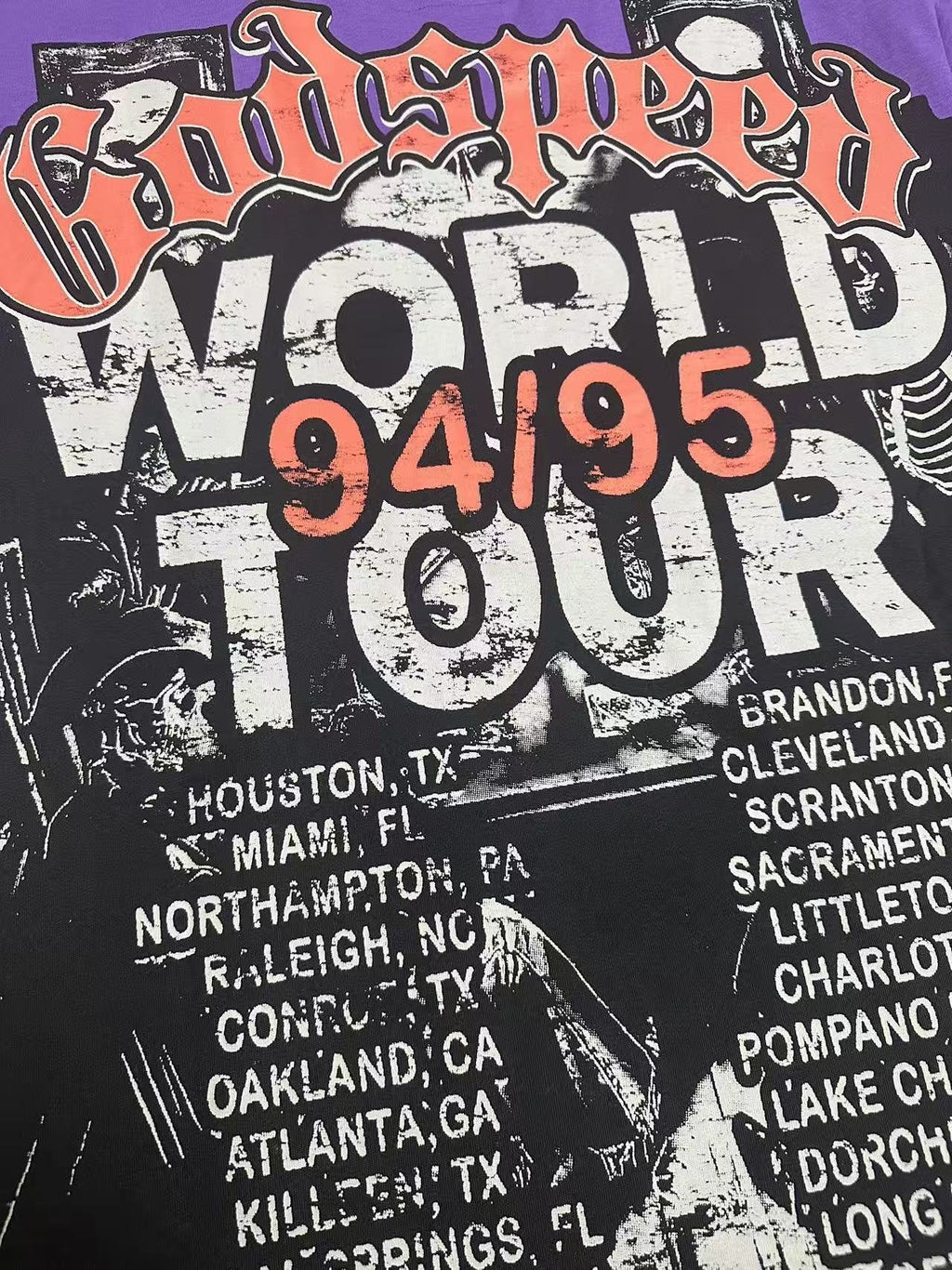 Godspeed World Tour 94/95 Graphic T-Shirt — detail