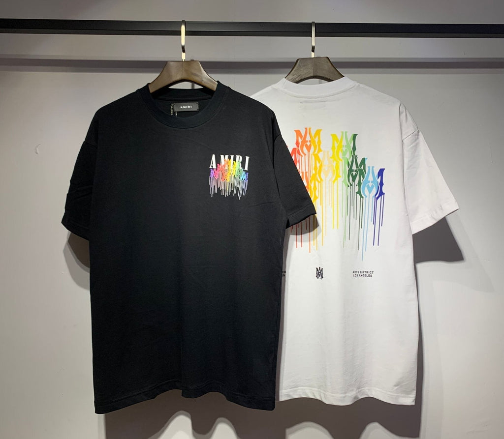 AMIRI Rainbow Drip Graphic T-Shirt — context