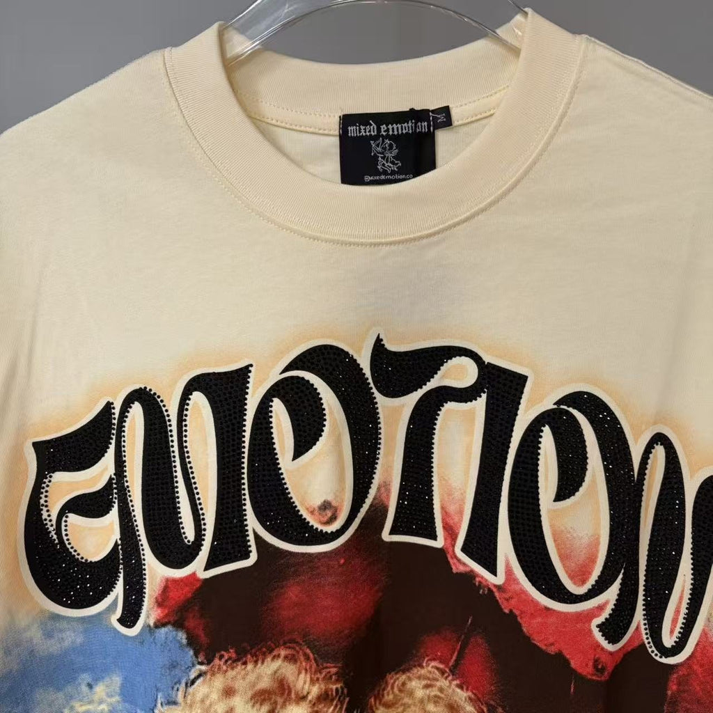 MIXED EMOTION Cherub Graphic T-Shirt — detail