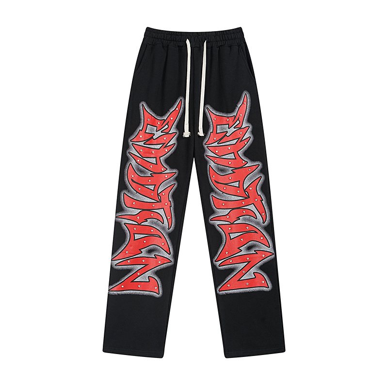MIXED EMOTION Graphic Sweatpants — front