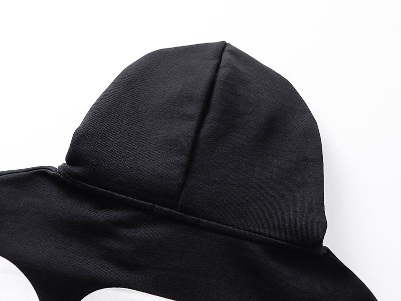 MIXED EMOTION Rhinestone Sleeve Graphic Hoodie — detail