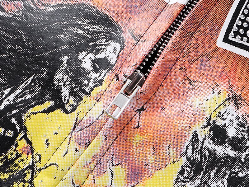 MIXED EMOTION Dancing Figure Zip-Up Hoodie — detail