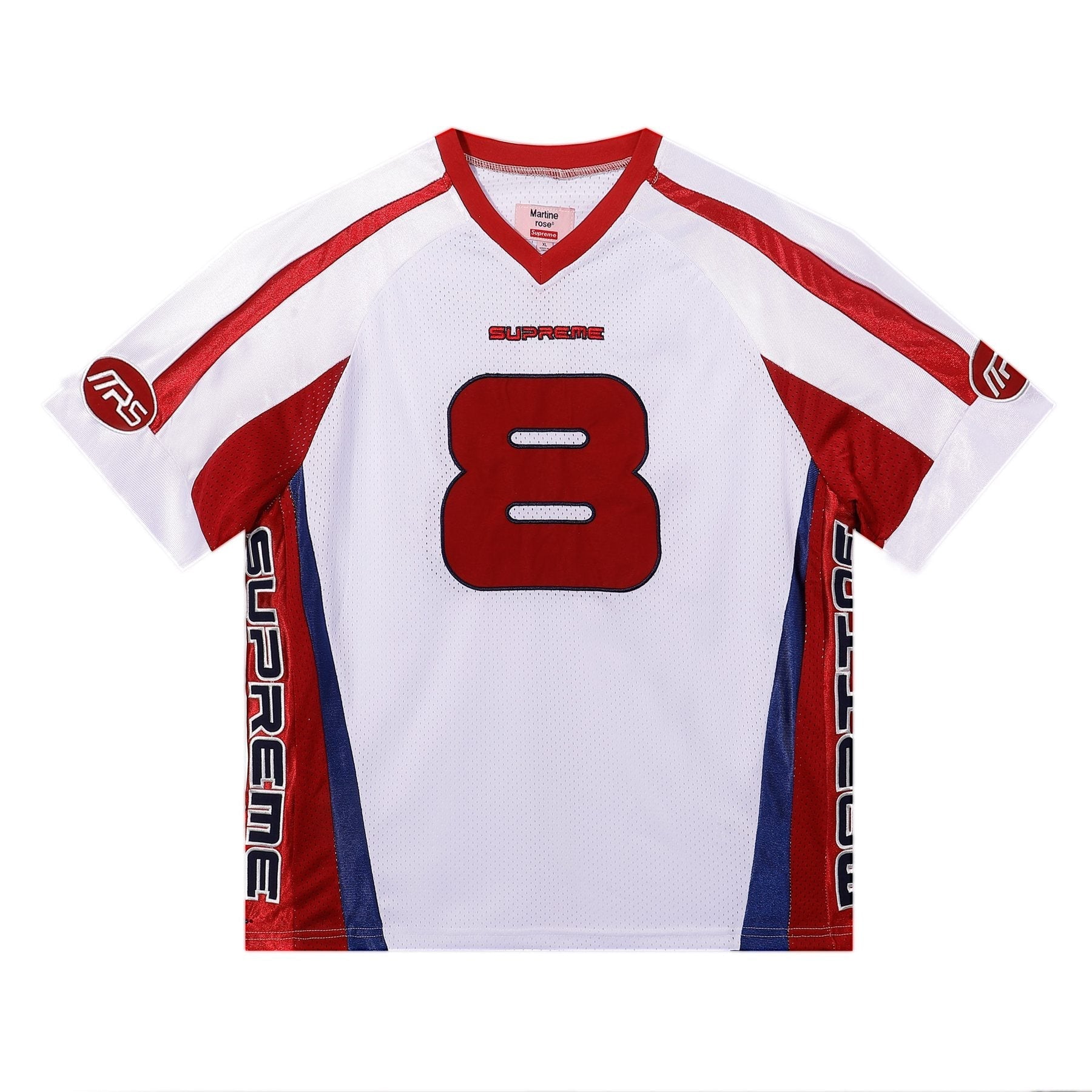 Supreme Number 8 Mesh Football Jersey T-Shirt — front