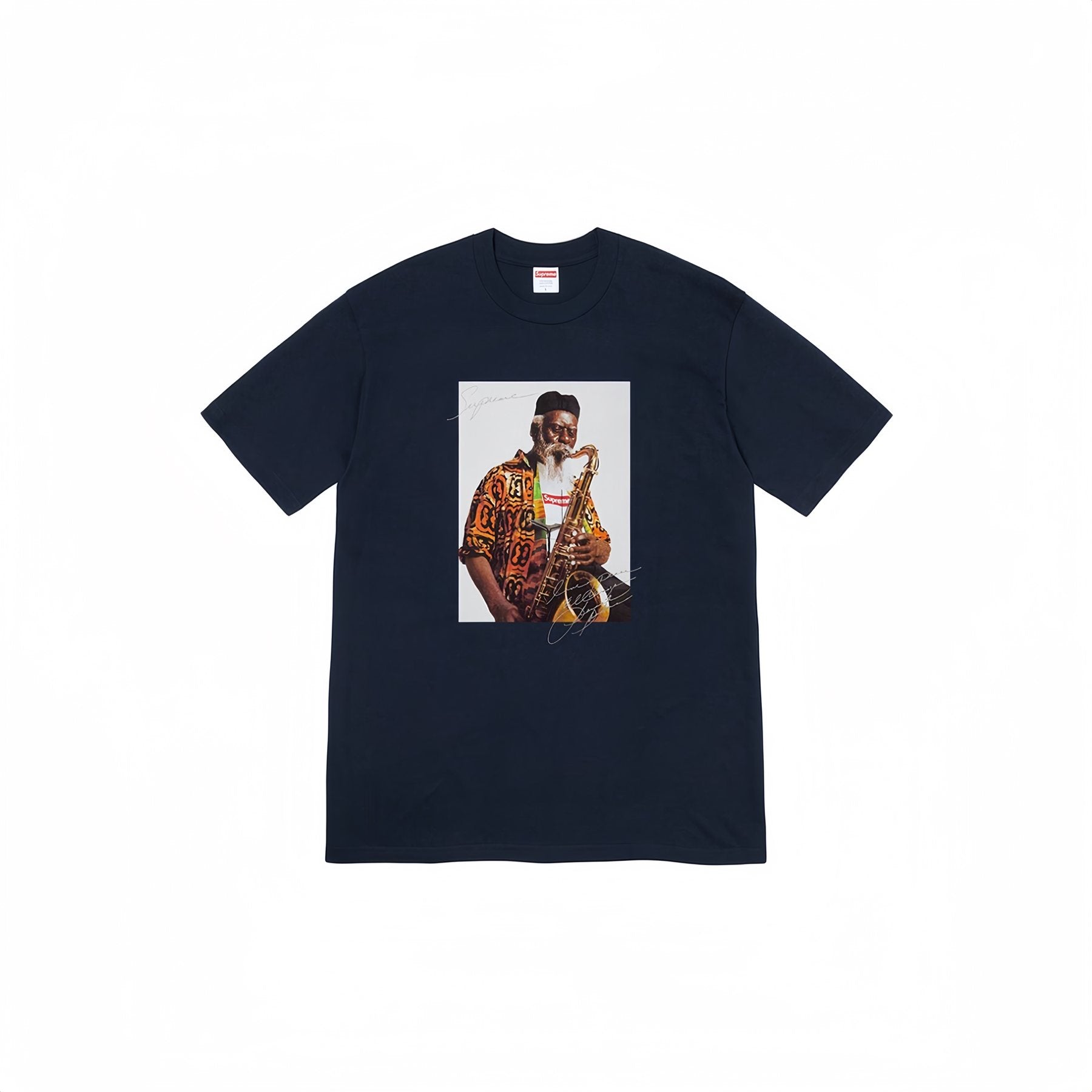 Supreme Pharoah Sanders Saxophone Graphic T-Shirt — front