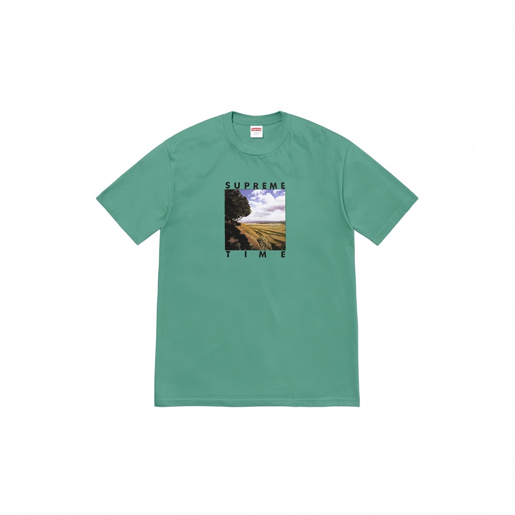 Supreme Time Landscape Graphic T-Shirt — front