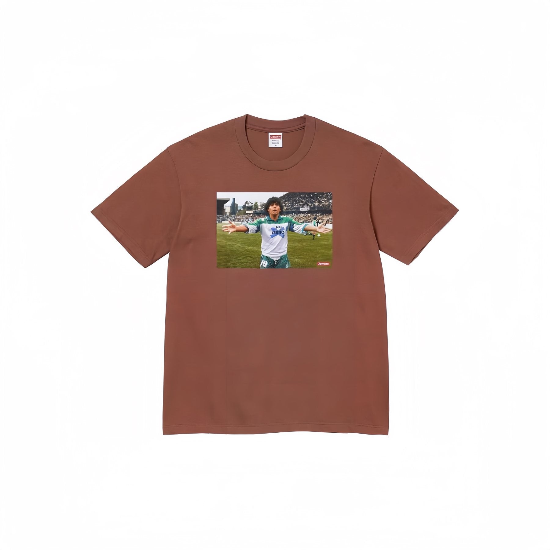 Supreme Maradona No Drug Graphic T-Shirt — front