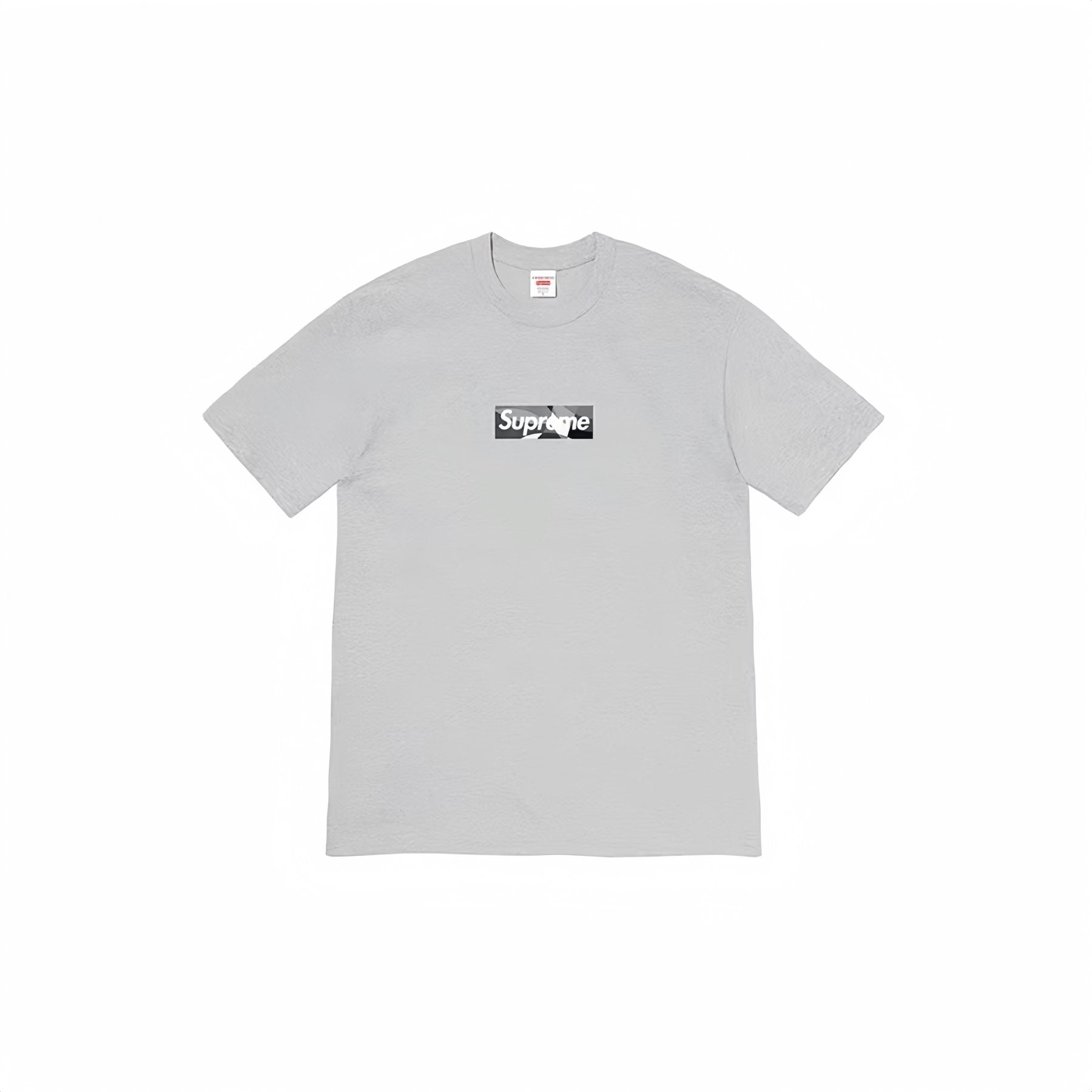 Supreme Black/Gray Box Logo Short-Sleeve T-Shirt — front