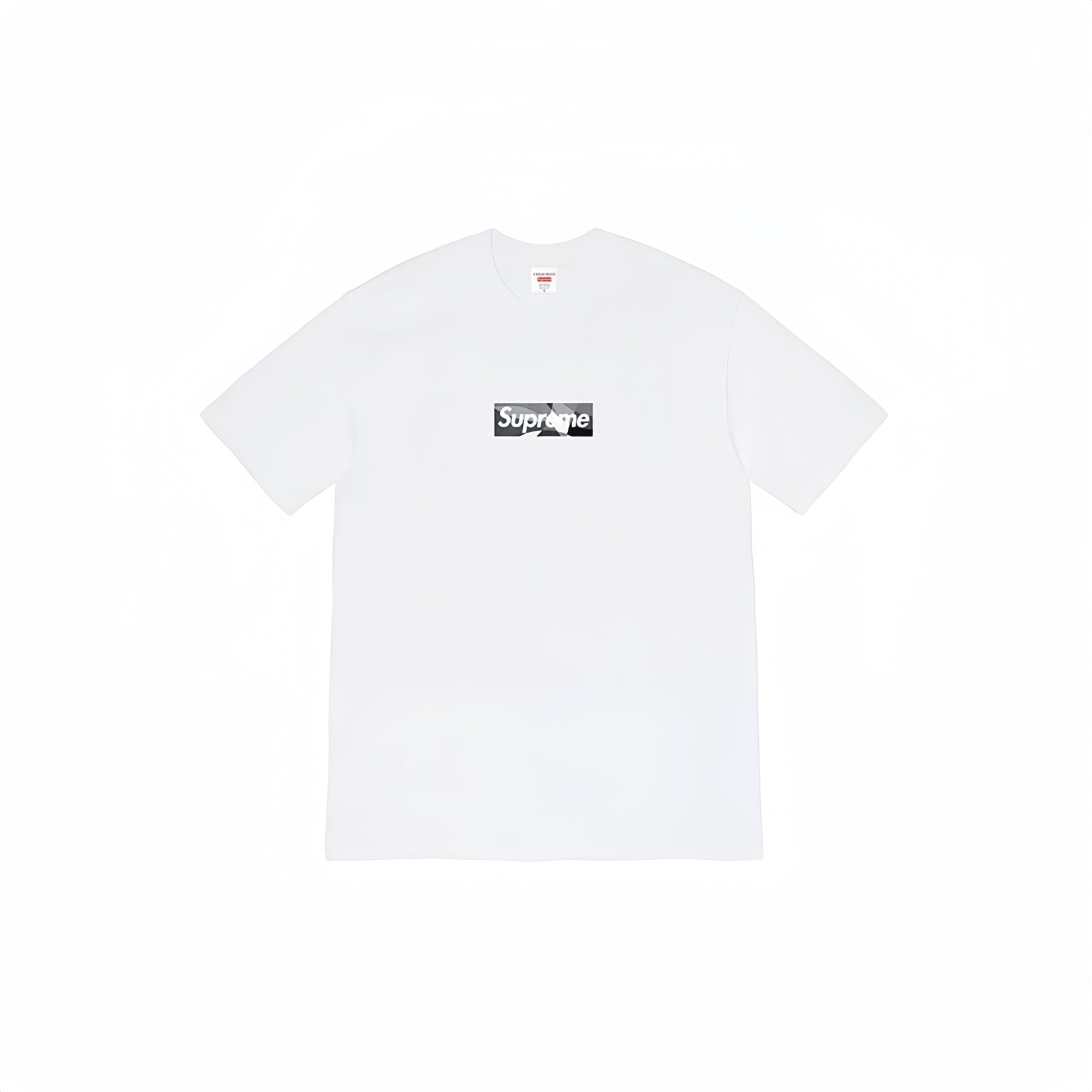 Supreme Black/Gray Box Logo Short-Sleeve T-Shirt — front
