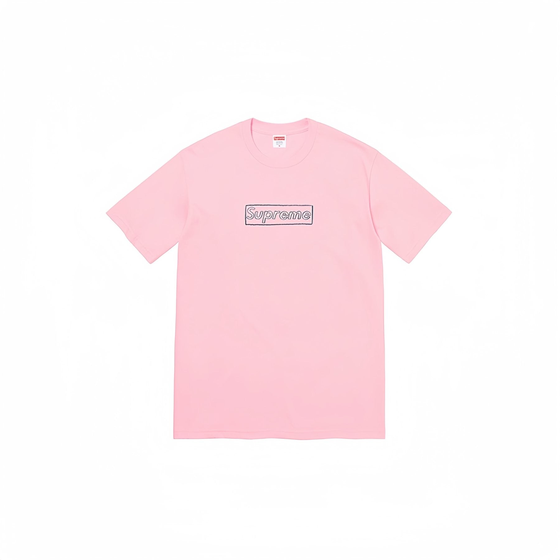 Supreme Chalk Logo Graphic T-Shirt — front