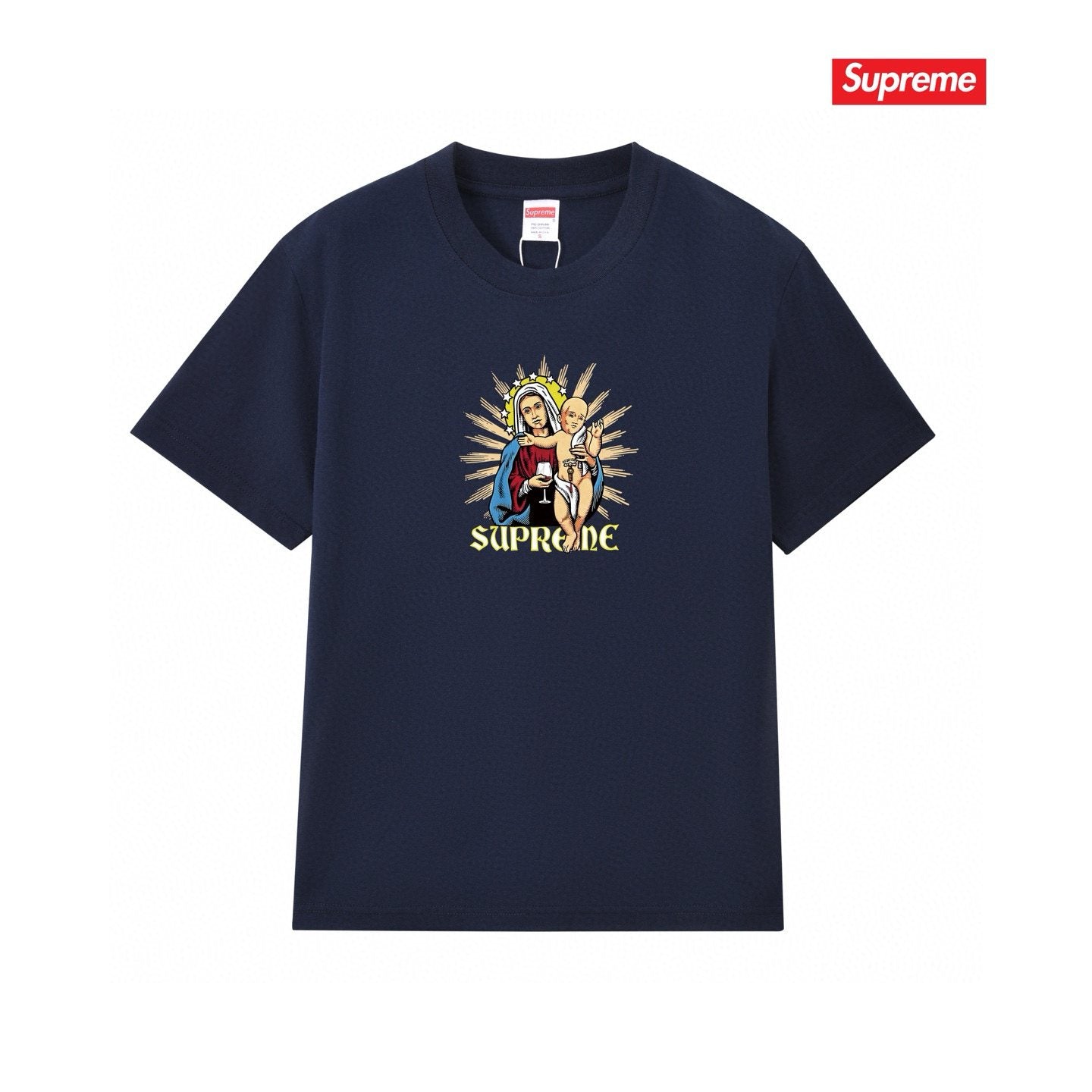 Supreme Religious Graphic Short-Sleeve T-Shirt — front