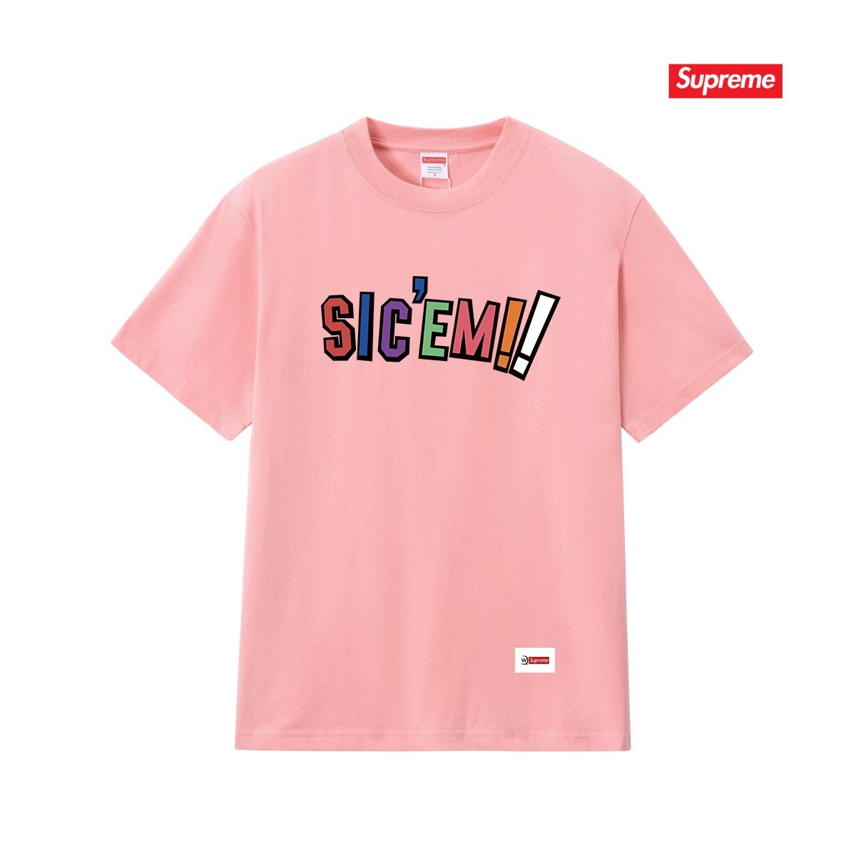 Supreme SIC'EM Street As Usual Graphic T-Shirt — front