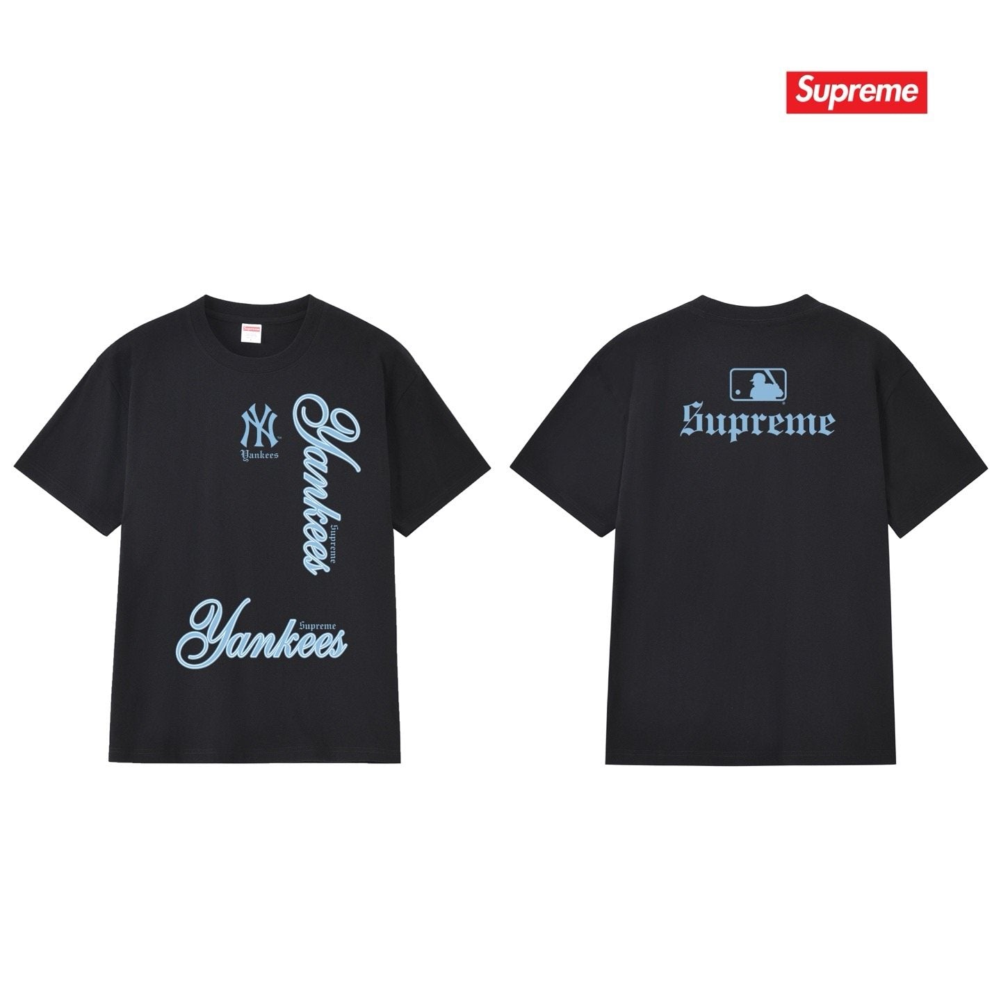 Supreme Yankees NY Graphic Short-Sleeve T-Shirt — comparison