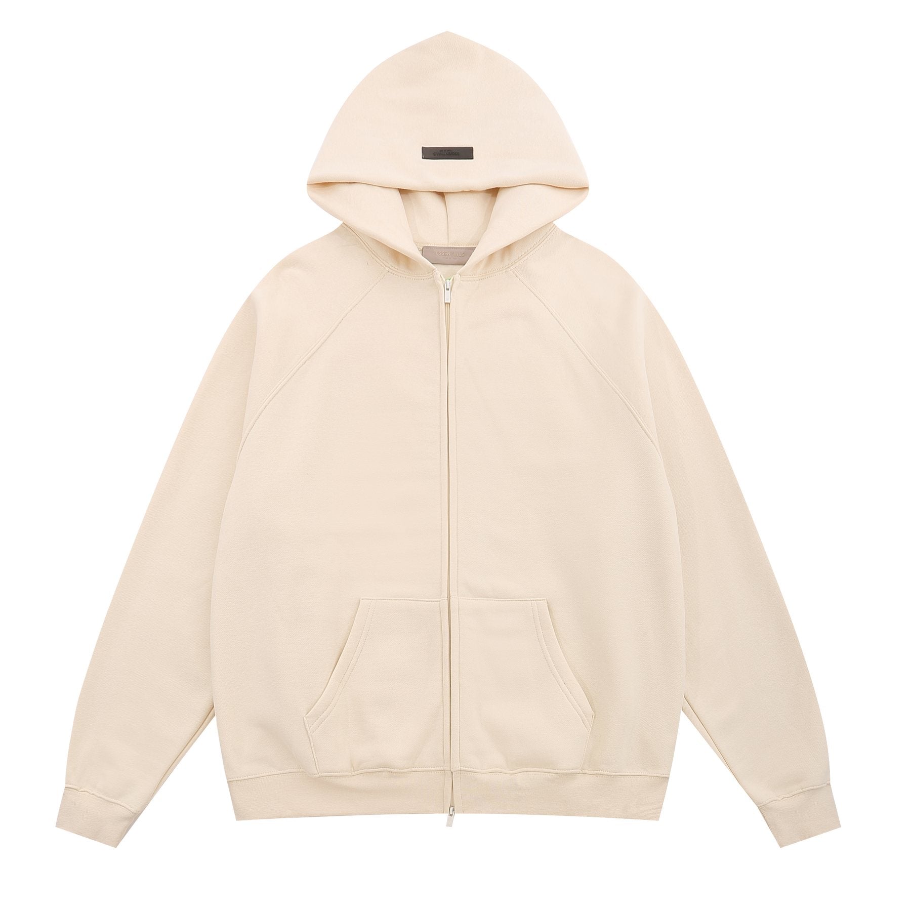 Essentials Fear of God Zip Hoodie — front