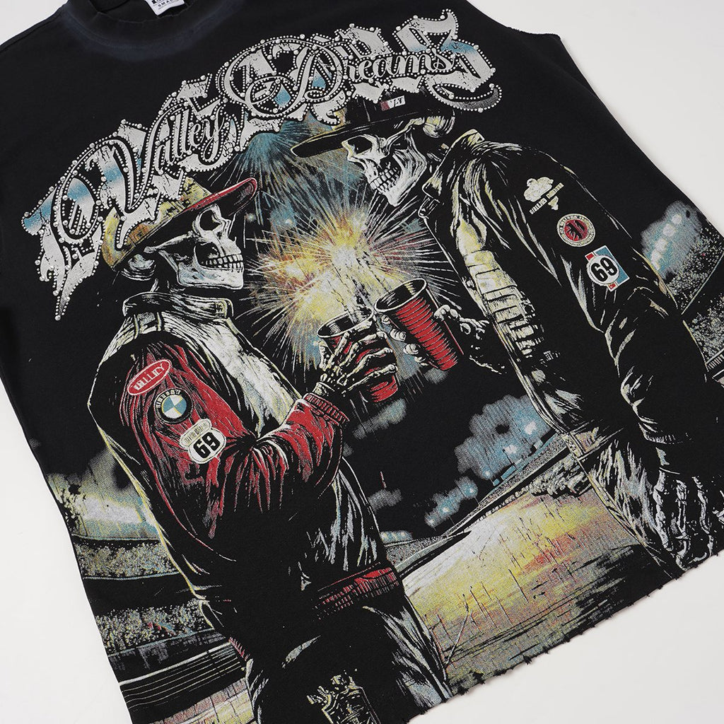 VALLEY Dreams Graphic Sleeveless T-Shirt — front
