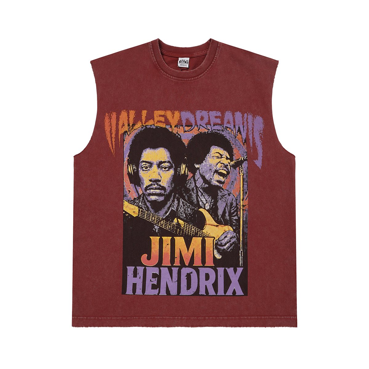 VALLEY Jimi Hendrix Washed Sleeveless T-Shirt — front