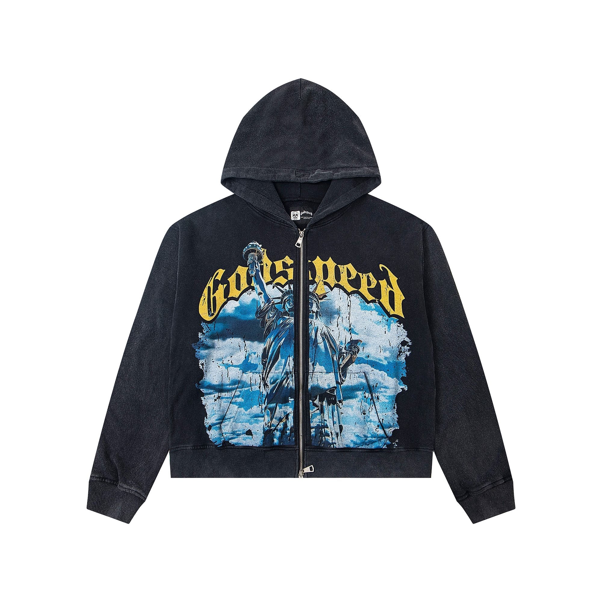 Godspeed Graphic Zip Hoodie — hero