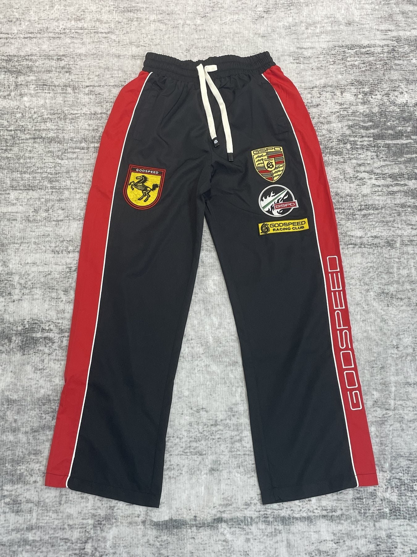 Godspeed Racing Patch Track Pants — front