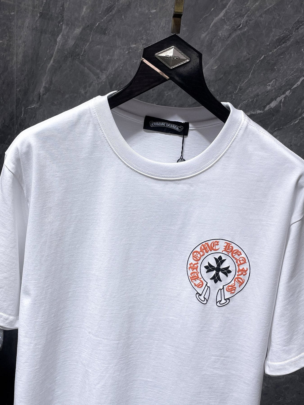 Chrome Hearts Splatter Horseshoe Graphic T-Shirt — detail