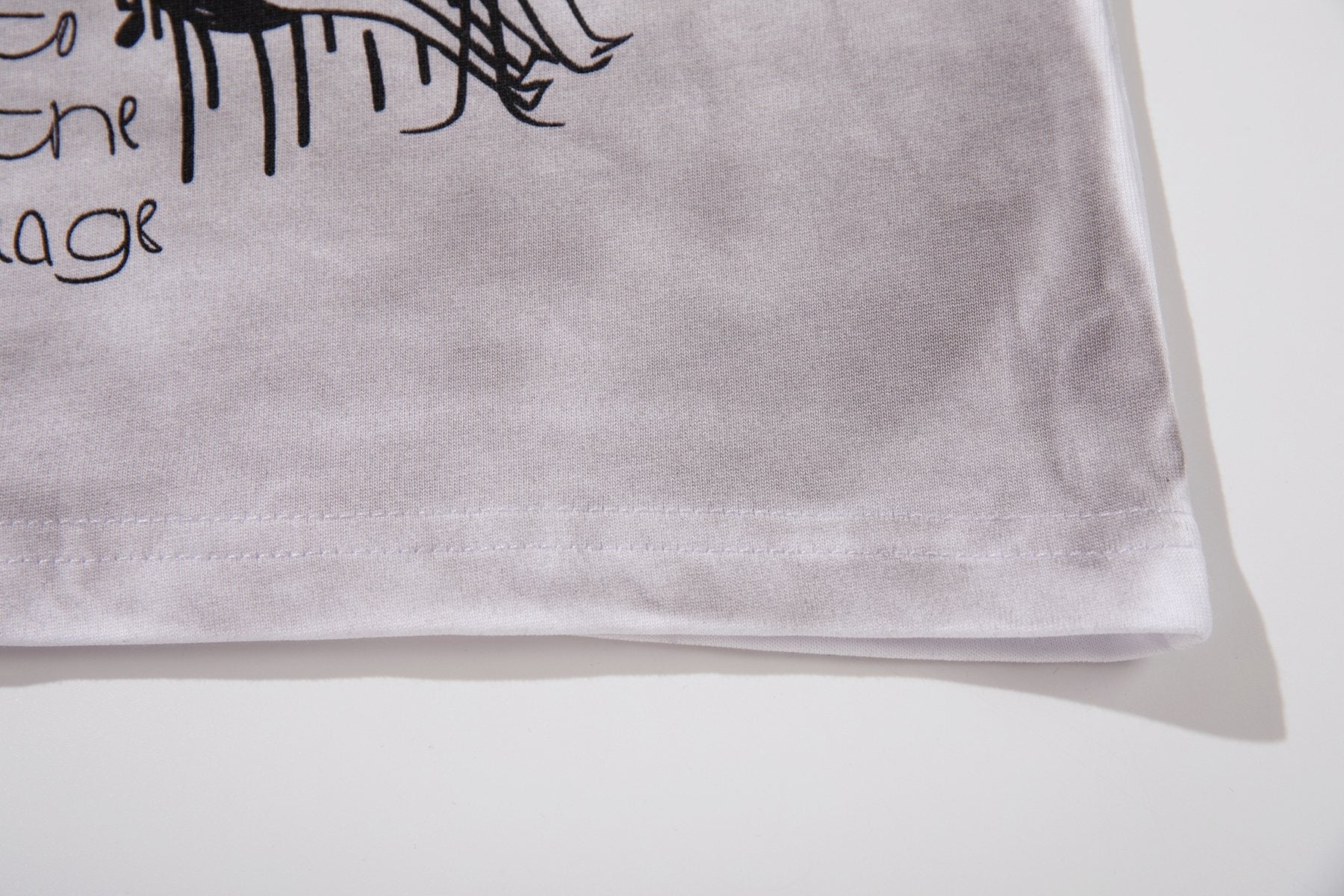 MAJESTIK Studded Washed Graphic Sleeveless T-Shirt — detail