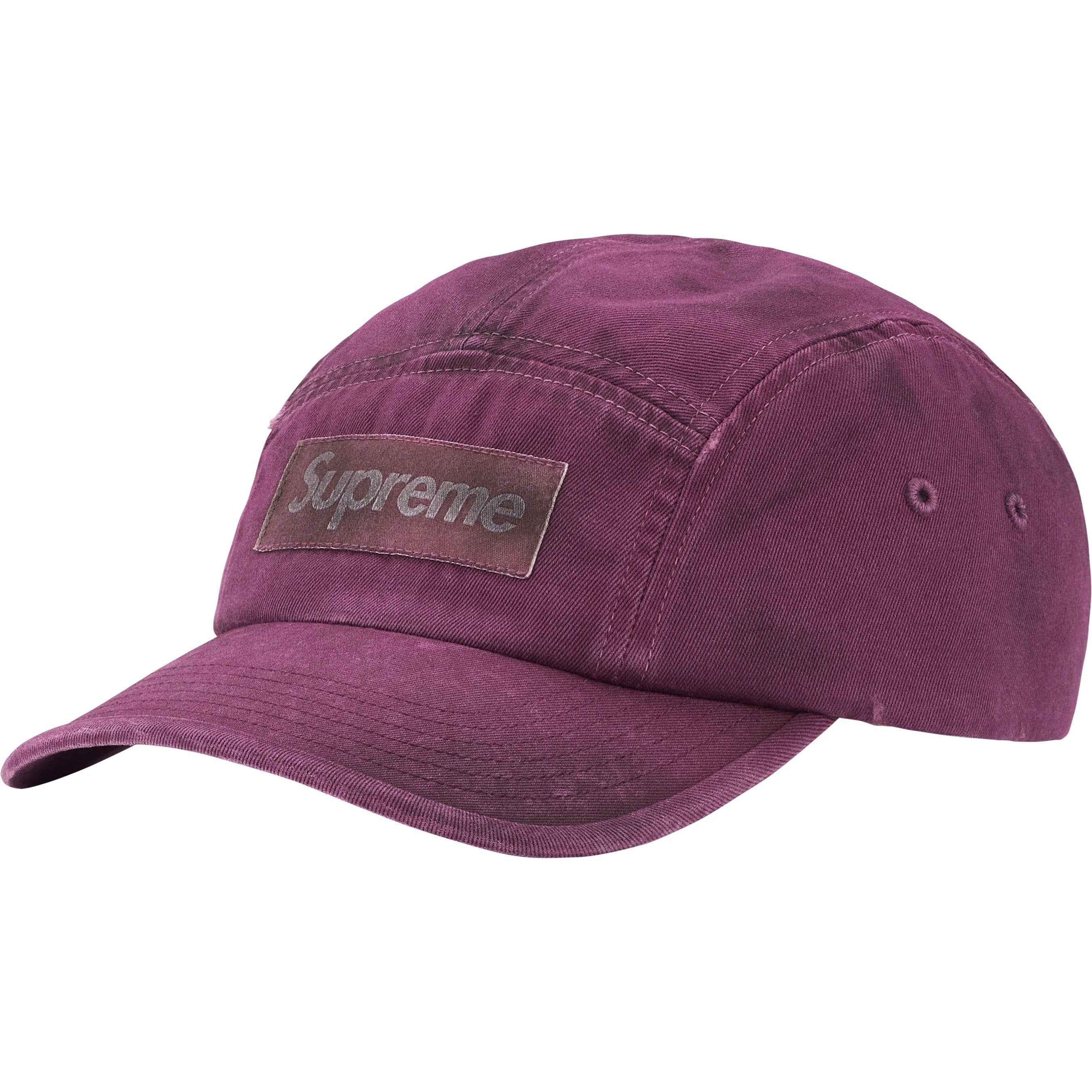 Supreme Overdyed Camp Cap Plum
