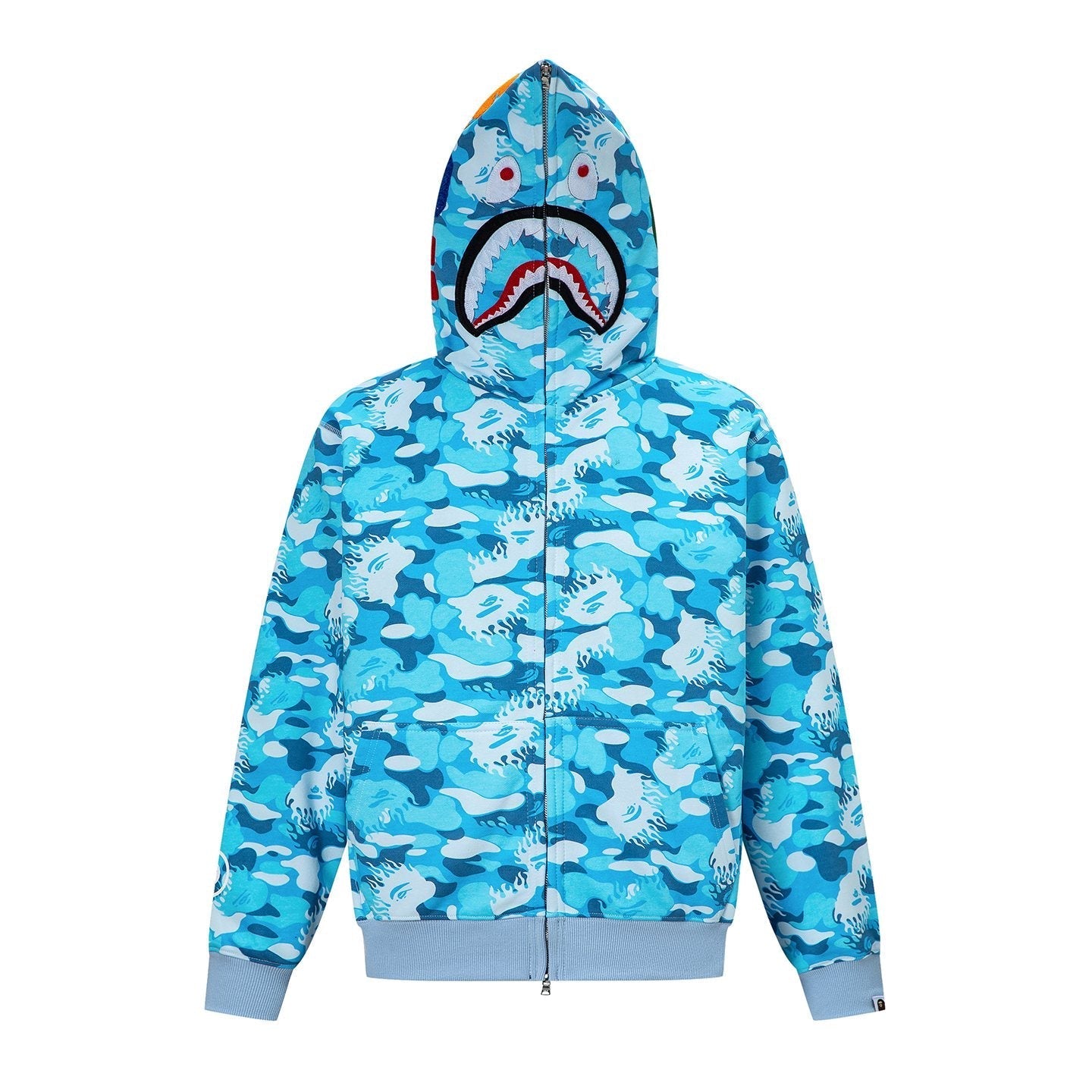 BAPE Shark Camo Full-Zip Hoodie — hero
