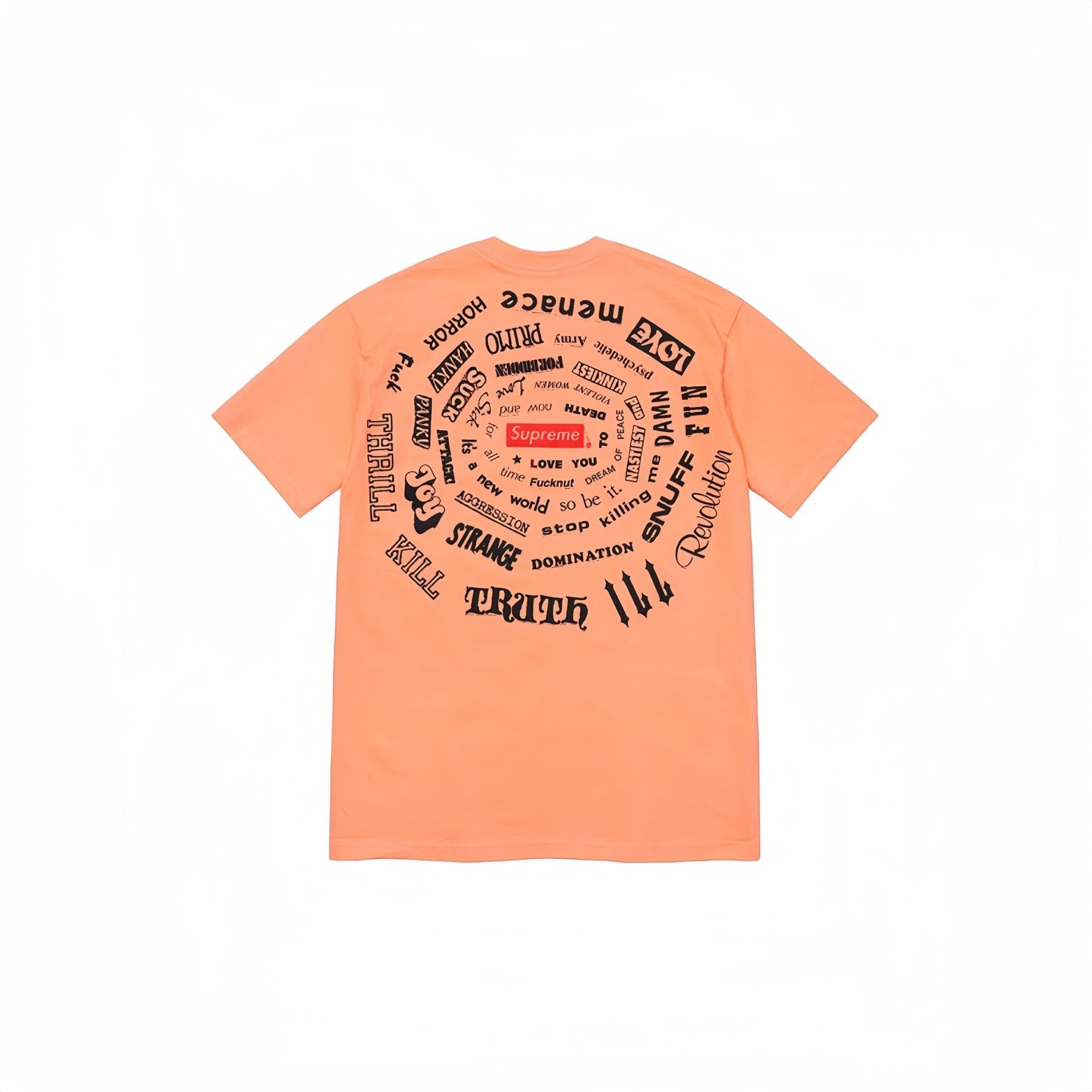 Supreme Spiral Graphic T-Shirt — back