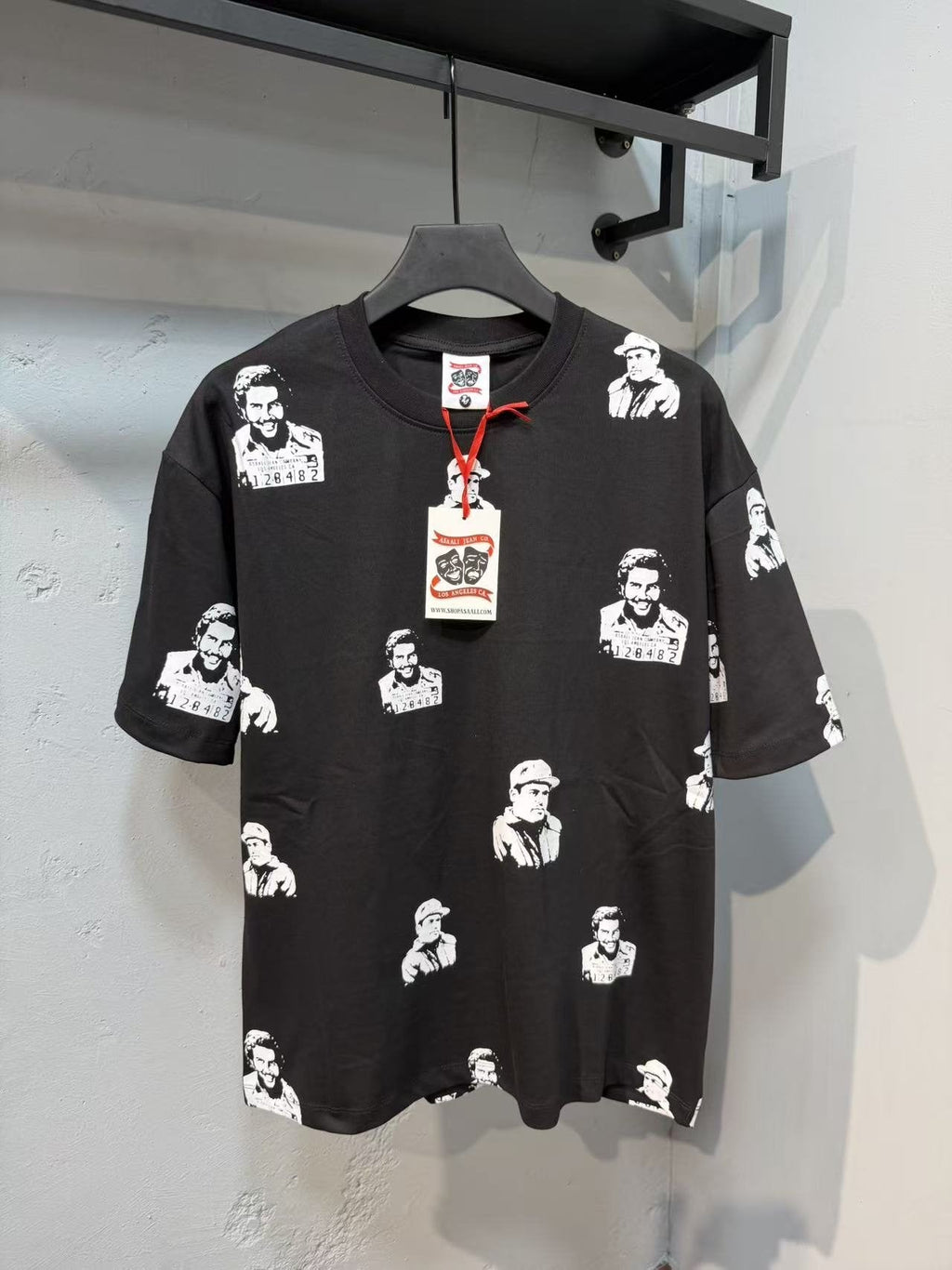 ASAALL All-Over Portrait Graphic Short-Sleeve T-Shirt — front