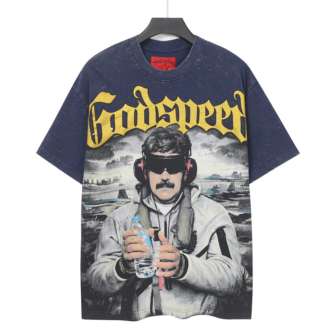 Godspeed Mission Completed Graphic T-Shirt — front