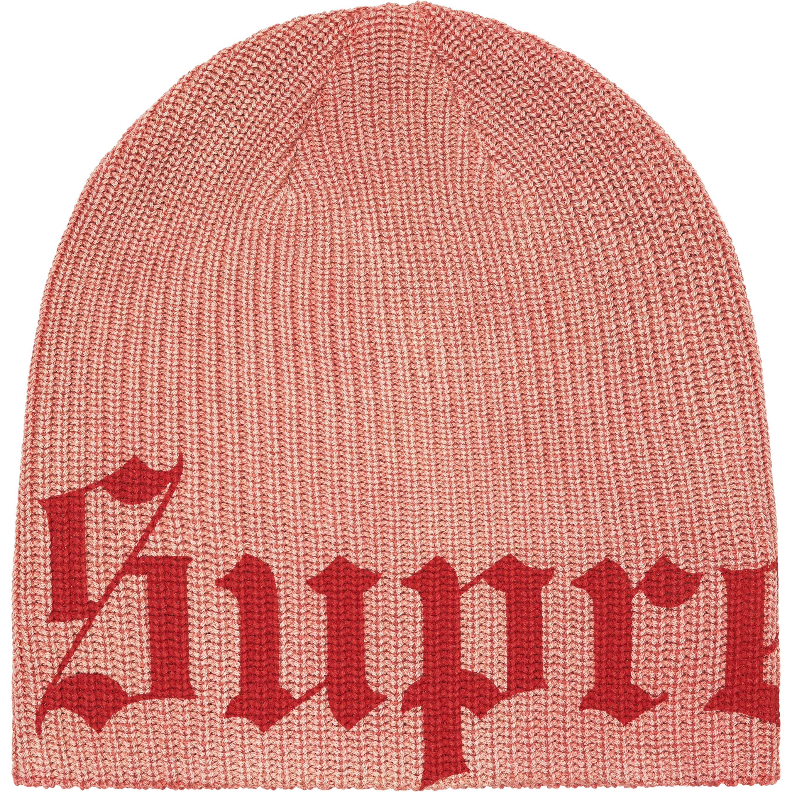 Supreme Old English Printed Beanie Pale Red